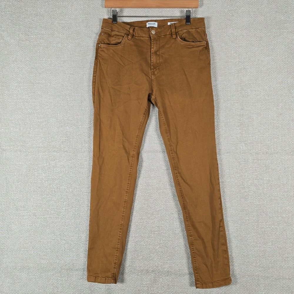Kensie Jeans Ultimate High Rise Skinny Brown Denim Pants Womens 10/30 Tobacco